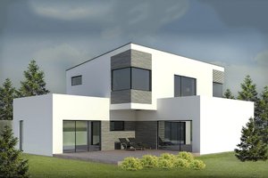 Modern Exterior - Front Elevation Plan #906-3