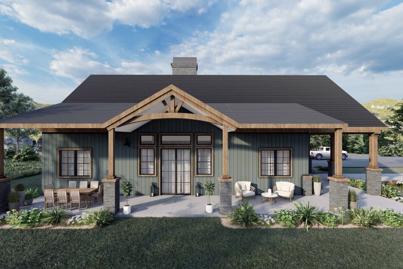 Craftsman Style House Plan - 3 Beds 3.5 Baths 2717 Sq Ft Plan #54-500 