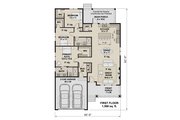 Bungalow Style House Plan - 3 Beds 2 Baths 1568 Sq/Ft Plan #51-1399 