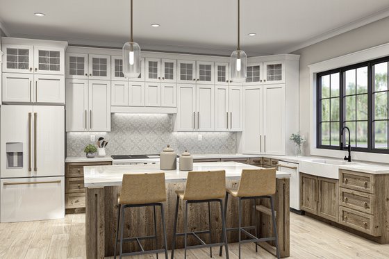 Interior - Kitchen for Colonial House Plan #455-549 - 3 bed, 2.5 bath