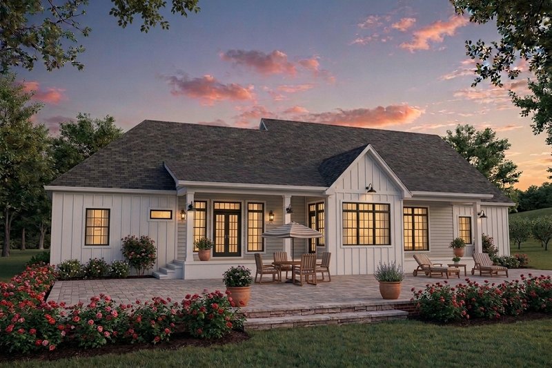 Dream House Plan - Exterior - Rear Elevation for Ranch House Plan #21-656 - 3 bed, 3 bath