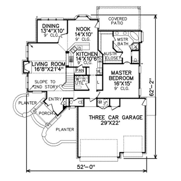 Traditional Floor Plan - Main Floor Plan #65-362