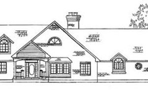 Country Exterior - Front Elevation Plan #5-206