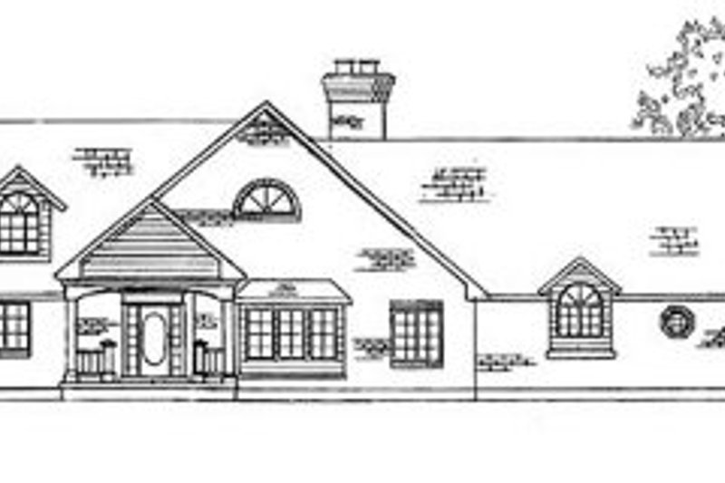 Home Plan - Country Exterior - Front Elevation Plan #5-206