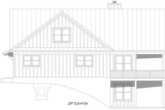 Exterior - Other Elevation for Country House Plan #932-1219 - 5 bed, 3.5 bath