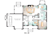 Country Style House Plan - 3 Beds 2.5 Baths 3068 Sq/Ft Plan #23-655 