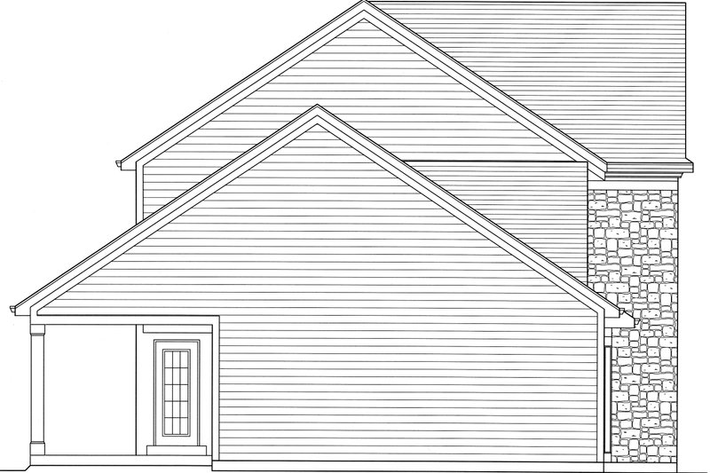 Home Plan - Left side elevation