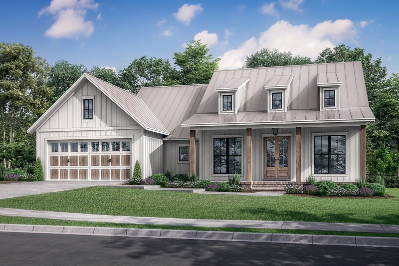 House Plan Design - Exterior - Front Elevation 3 for Farmhouse House Plan #430-241 - 3 bed, 2 bath