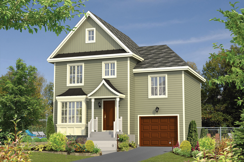 Dream House Plan - European Exterior - Front Elevation Plan #25-4493