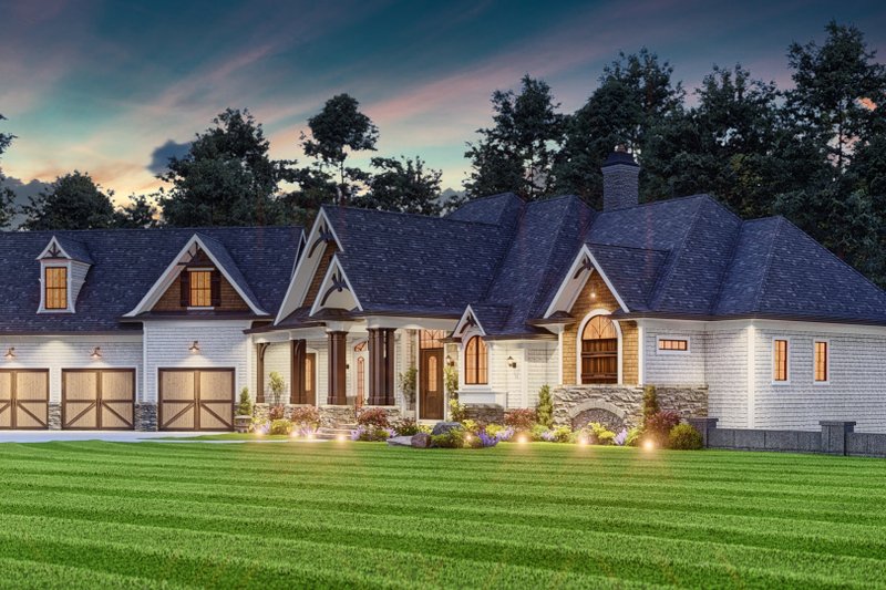 House Plan Design - Exterior - Front Elevation 5 for Craftsman House Plan #54-697 - 4 bed, 4.5 bath