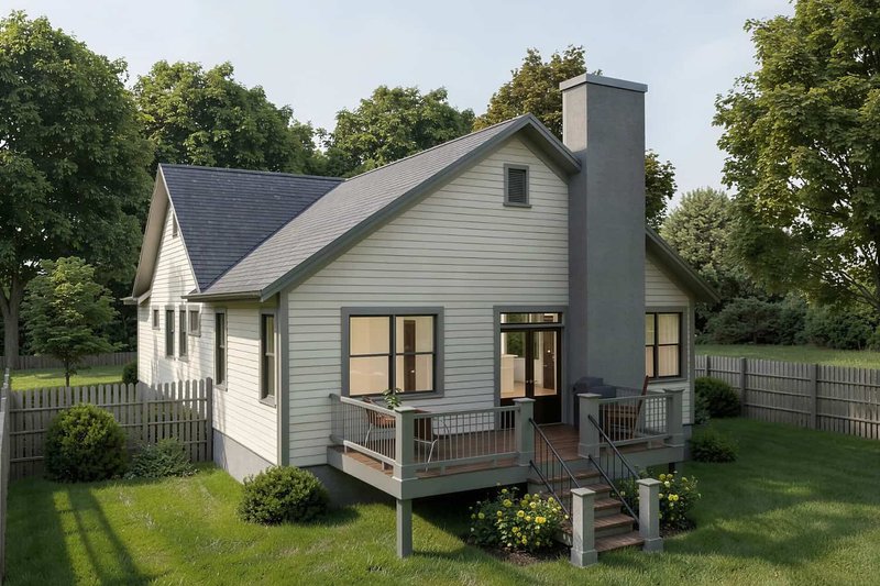 Dream House Plan - Exterior - Front Elevation 3 for Bungalow House Plan #79-232 - 3 bed, 2 bath