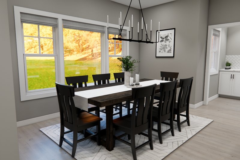 House Design - Interior - Dining Room for Bungalow House Plan #51-1370 - 3 bed, 2.5 bath