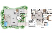 Beach Style House Plan - 4 Beds 4.5 Baths 4124 Sq/Ft Plan #1083-7 