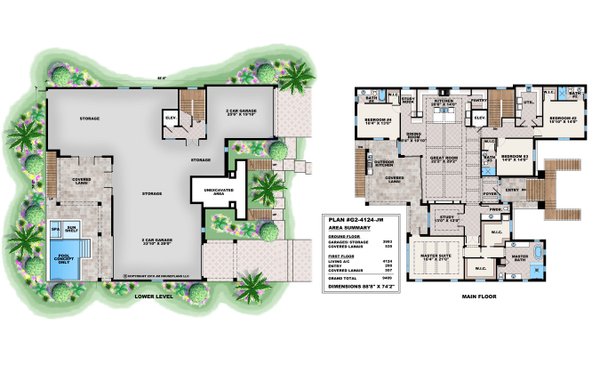 Beach Floor Plan - Main Floor Plan #1083-7