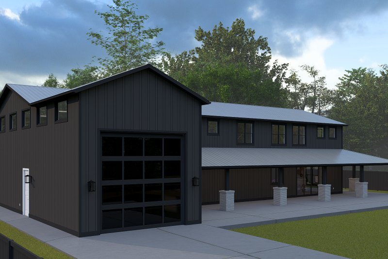 Architectural House Design - Exterior - Rear Elevation for Barndominium House Plan #1060-378 - 4 bed, 3 bath