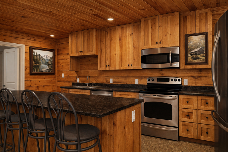 Architectural House Design - Interior - Kitchen for Cabin House Plan #1060-450 - 2 bed, 2 bath
