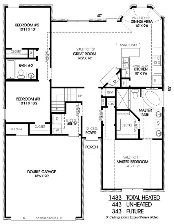 European Floor Plan - Main Floor Plan #424-270