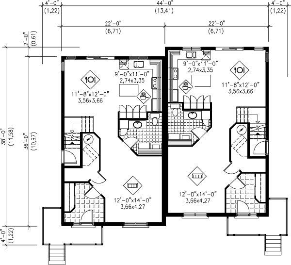 Victorian Floor Plan - Main Floor Plan #25-350