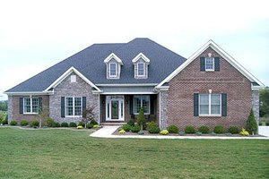 European style home, elevation