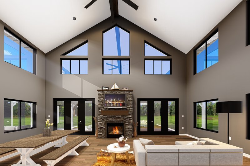 House Plan Design - Interior - Family Room for Farmhouse House Plan #1064-212 - 3 bed, 2.5 bath