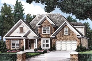Traditional Exterior - Front Elevation Plan #927-7