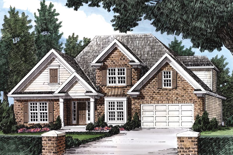 Home Plan - Traditional Exterior - Front Elevation Plan #927-7