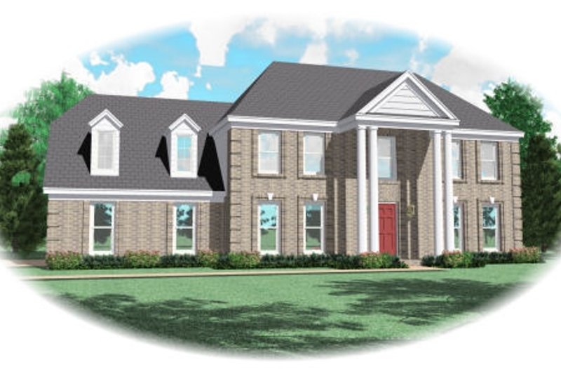 Classical Style House Plan - 4 Beds 3.5 Baths 2683 Sq/Ft Plan #81-13654