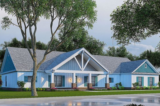 Exterior - Other Elevation 3 for Traditional House Plan #923-212 - 4 bed, 4 bath