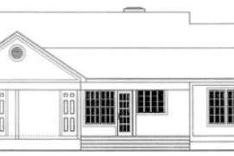 Dream House Plan - Exterior - Rear Elevation for Country House Plan #406-247 - 3 bed, 2 bath