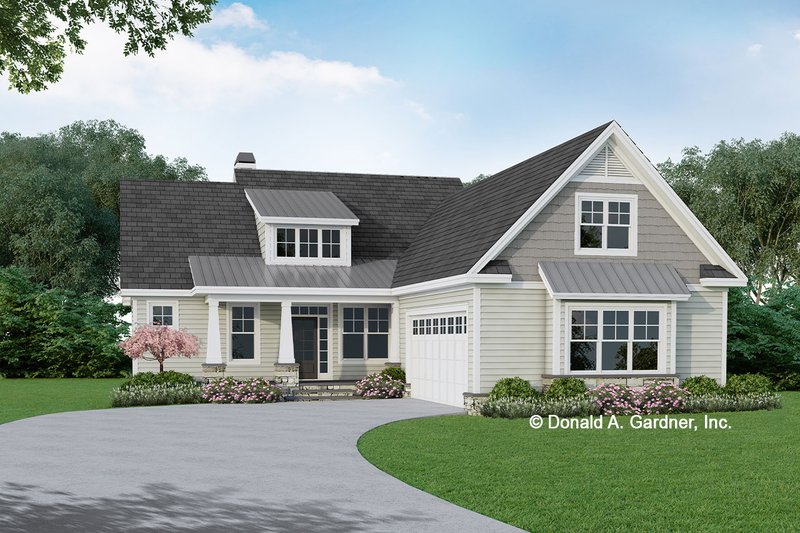 House Blueprint - Ranch Exterior - Front Elevation Plan #929-1139