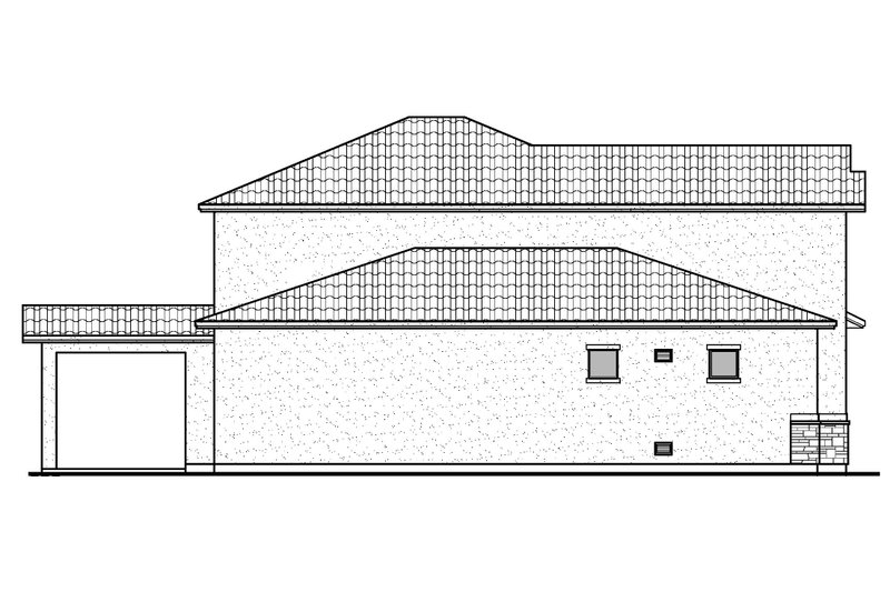 House Blueprint - Exterior - Other Elevation for Mediterranean House Plan #1073-21 - 4 bed, 3.5 bath