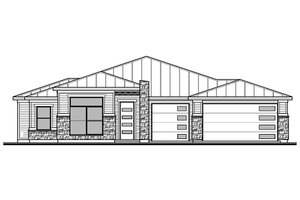 Modern Exterior - Front Elevation Plan #1073-27