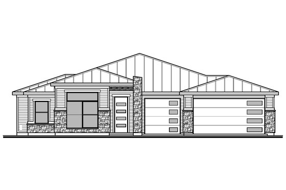 Modern Exterior - Front Elevation Plan #1073-27