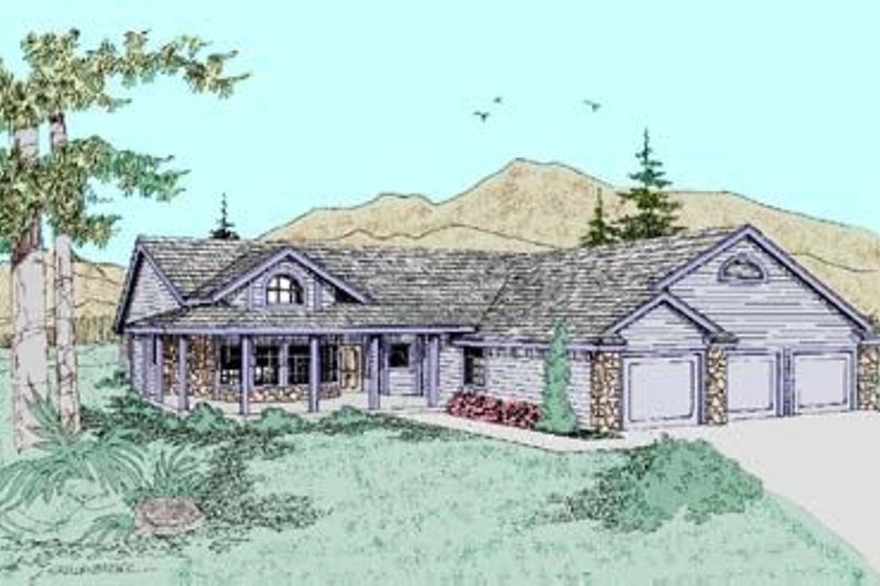 Traditional Style House Plan - 3 Beds 3 Baths 2221 Sq/Ft Plan #60-246