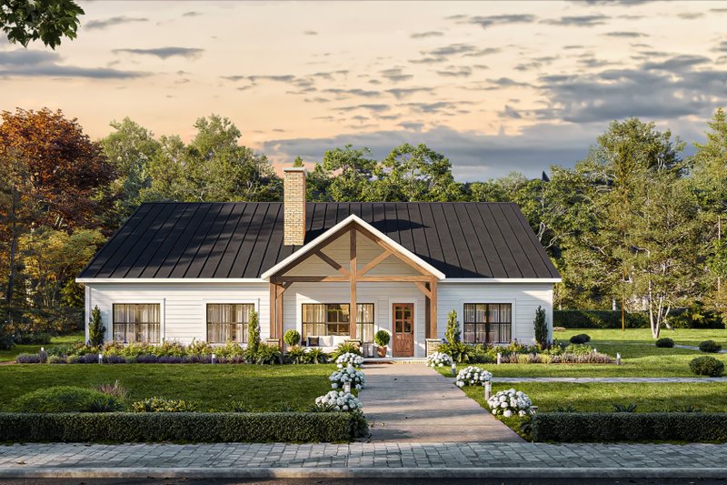 Home Plan - Farmhouse Exterior - Front Elevation Plan #1117-27