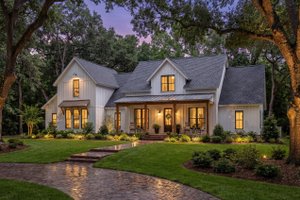 House Blueprint - Barndominium Exterior - Front Elevation Plan #430-165