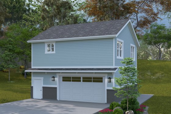 Exterior - Front Elevation 4 for Traditional House Plan #1060-380 - 2 bed, 1 bath