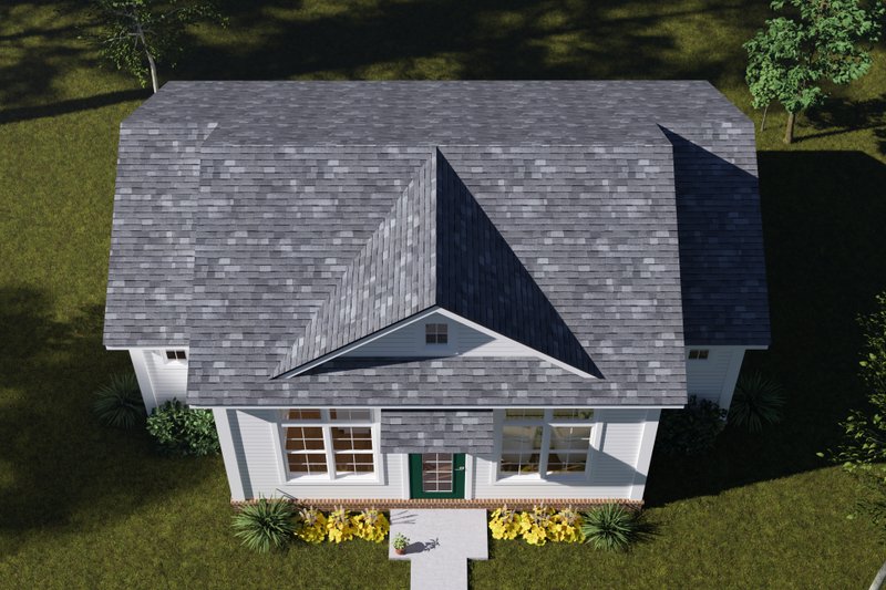 Architectural House Design - Exterior - Other Elevation 4 for Cottage House Plan #513-2414 - 2 bed, 2 bath