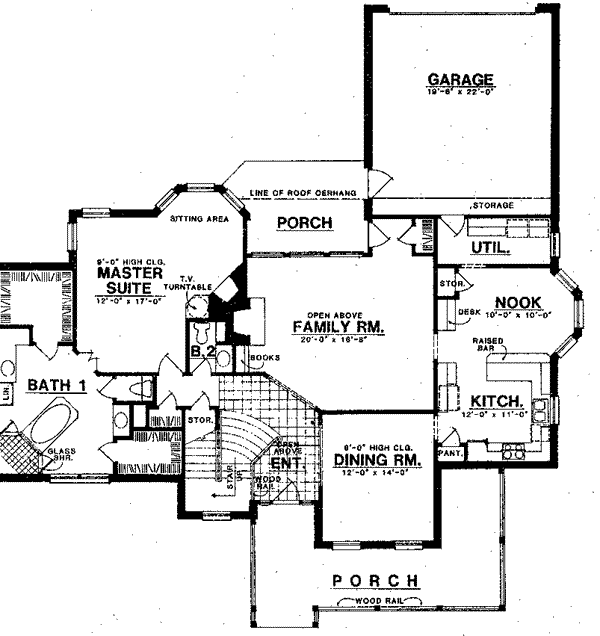 Traditional Floor Plan - Main Floor Plan #40-273