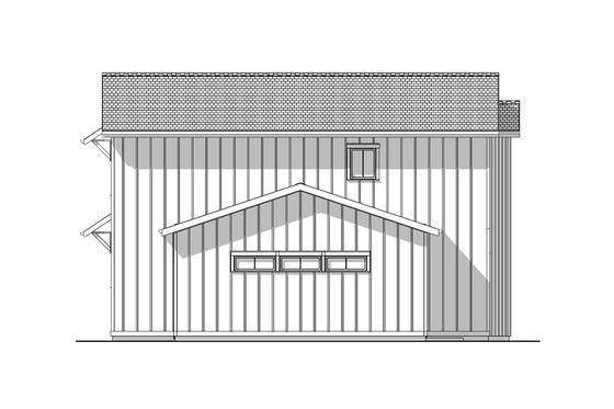 Exterior - Other Elevation 1 for Farmhouse House Plan #1099-14 - 3 bed, 2 bath