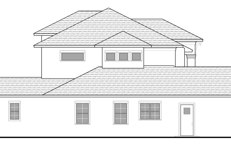 House Blueprint - Exterior - Other Elevation for Traditional House Plan #1058-235 - 4 bed, 5 bath