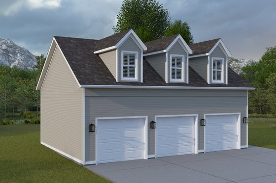 Exterior - Front Elevation 10 for Farmhouse House Plan #1060-392, 0 bath