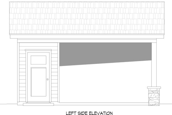 Exterior - Other Elevation for Traditional House Plan #932-692, 1 bath