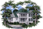 Victorian Style House Plan - 5 Beds 4 Baths 3444 Sq/Ft Plan #37-226 