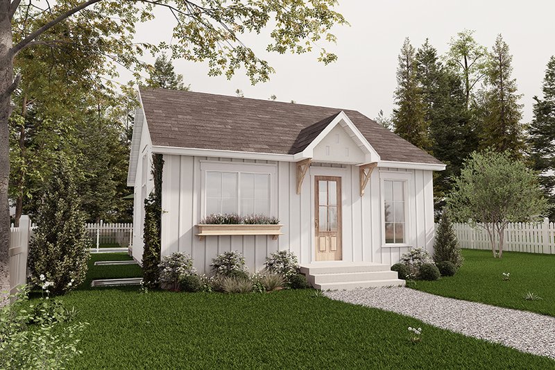 House Blueprint - Farmhouse Exterior - Front Elevation Plan #23-2842