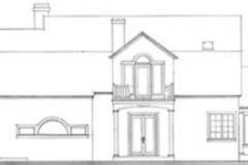 Dream House Plan - Exterior - Rear Elevation for Southern House Plan #406-146 - 4 bed, 3.5 bath