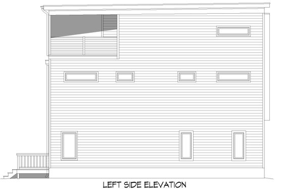 Exterior - Other Elevation for Contemporary House Plan #932-515 - 3 bed, 3.5 bath