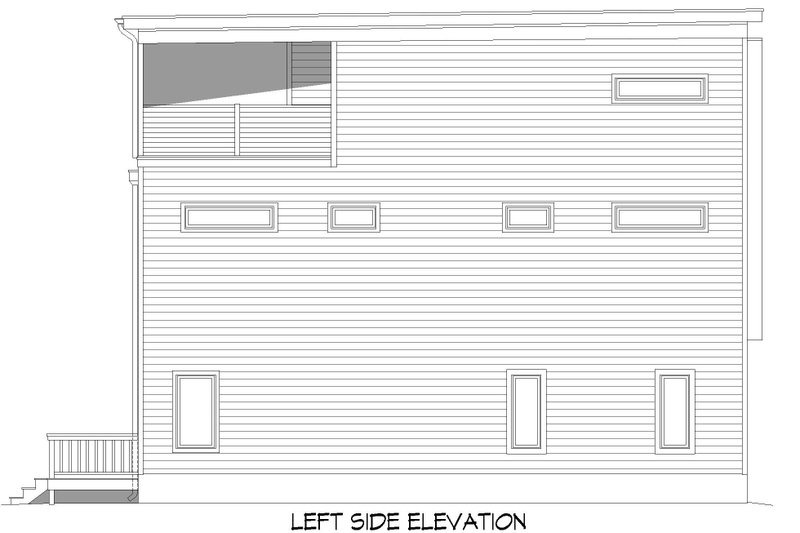 House Blueprint - Exterior - Other Elevation for Contemporary House Plan #932-515 - 3 bed, 3.5 bath