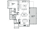 Modern Style House Plan - 3 Beds 2.5 Baths 2282 Sq/Ft Plan #496-21 