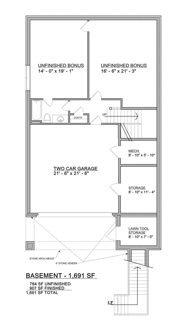 Dream House Plan - Partially Finished